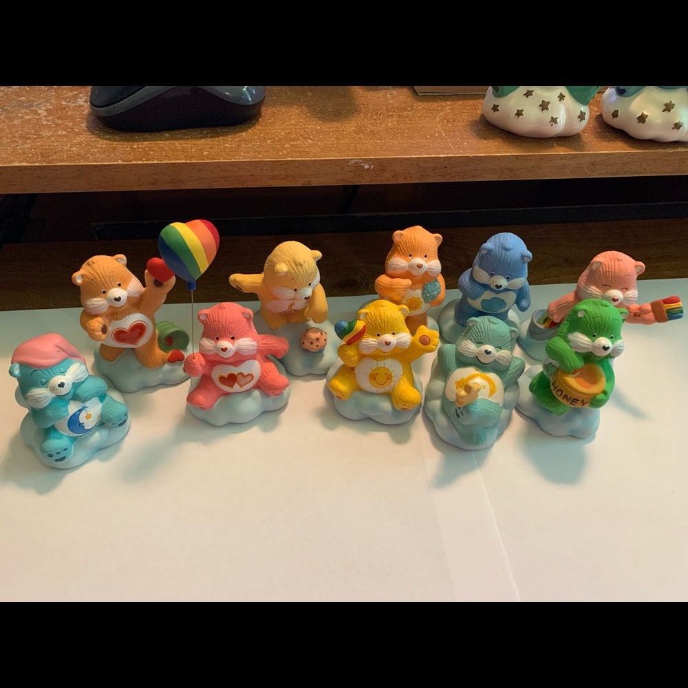 Care Bear Vintage Figurines- 10 of them. Each sold separately@ 13.00 each